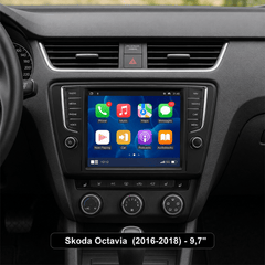 Skoda Octavia 2016-2018 – 9,7" rádio s Apple CarPlay a Android Auto 