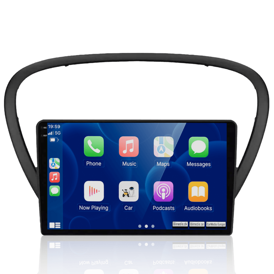 Peugeot 607 rádio 04-10 - 9" s Apple CarPlay a Android Auto 