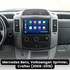 Mercedes Sprinter 2006-2018 – 9" autorádio s bezdrôtovým Apple CarPlay a Android Auto 