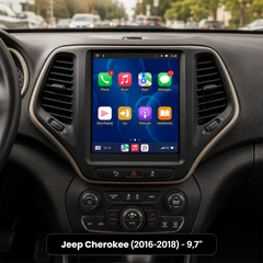 Jeep Cherokee 2016-2018 - 9,7" rádio s Apple CarPlay a Android Auto 