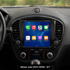 Nissan Juke 2011-2016 - 9,7" rádio s Apple CarPlay a Android Auto 