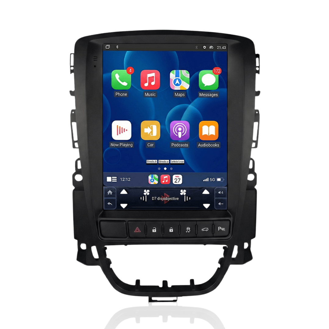 Opel Astra 09-15 - 9,7" rádio s Apple CarPlay a Android Auto 
