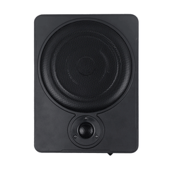 10” slim aktívny subwoofer do auta – 600 W pod sedadlo, obrázok tenkého aktívneho subwoofera pre ozvučenie auta.