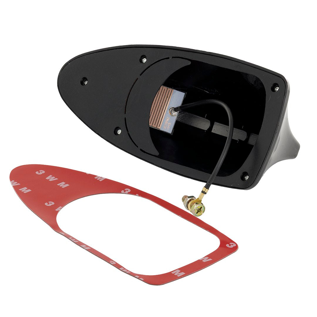 CARMOTION autorádiová anténa v tvare žraločej plutvy v striebornej farbe