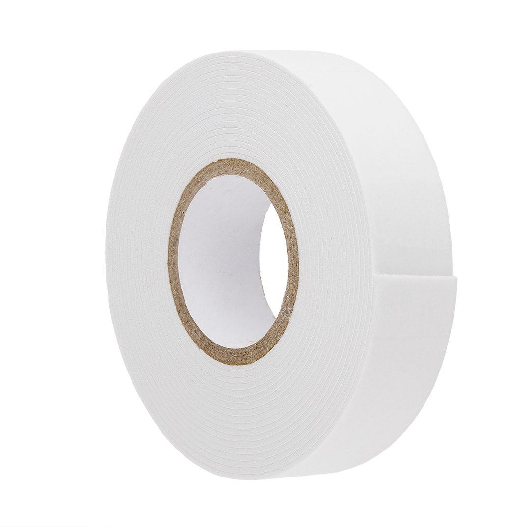 Obojstranná penová páska 1 mm x 19 mm x 3 m v bielej farbe