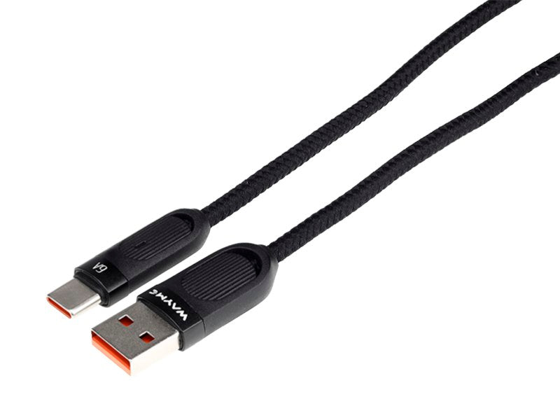 USB na USB-C kábel s opletením z mikrovlákna a špirálovým tvarom