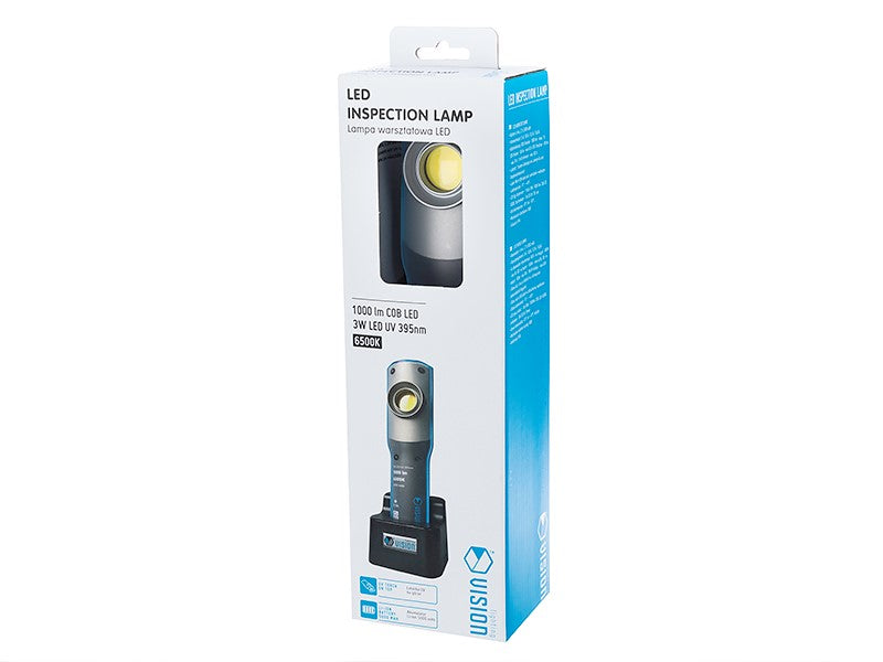 Dielenská lampa s 10W COB LED, magnetom a otočným hákom