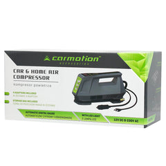Vzduchový kompresor CARMOTION s digitálnym meraním tlaku a LED svetlom