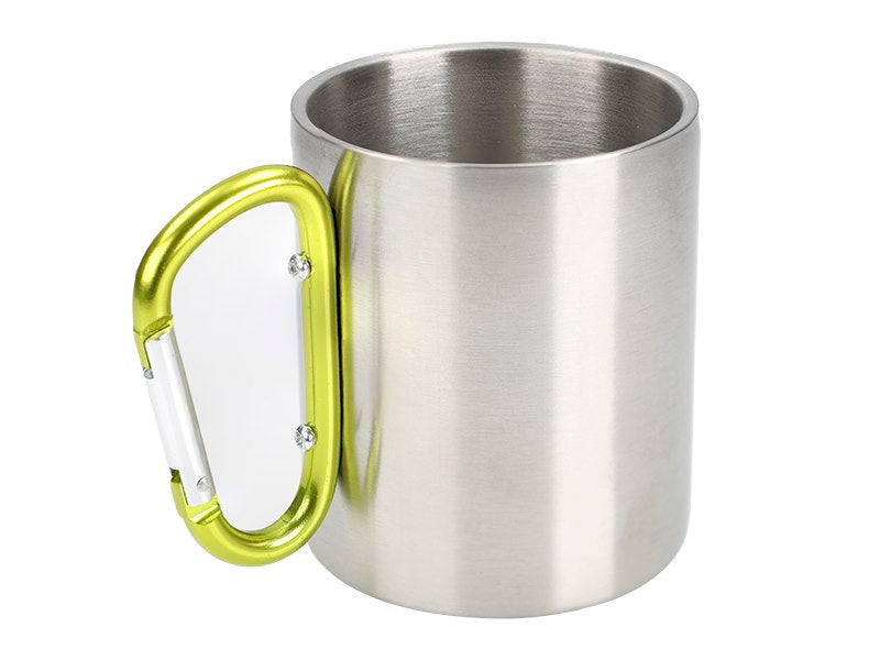 Oceľový hrnček 300 ml s karabínovou rukoväťou od CARMOTION