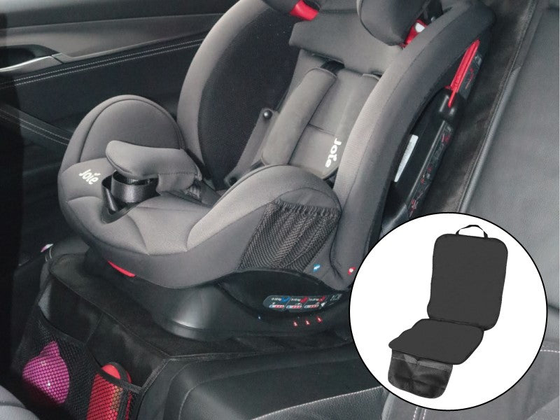 Chránič autosedačky na sedadlo auta s úložnými vreckami