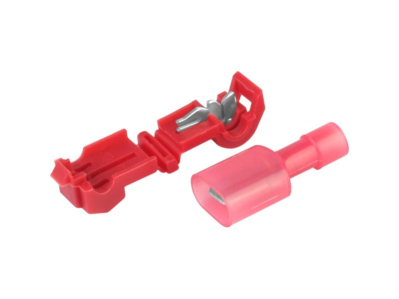Červené rýchlospojky typu T pre vodiče 0,5–1,5 mm², 5 ks
