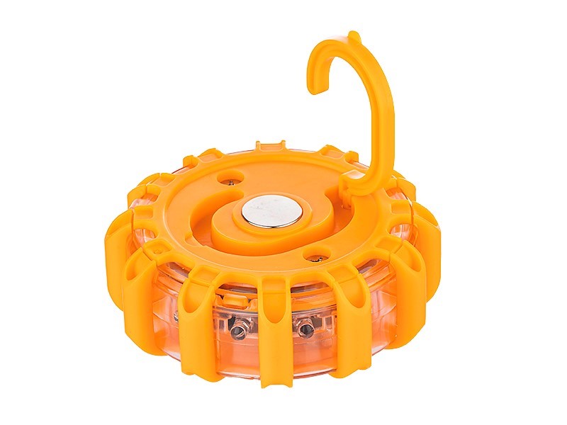 Oranžové výstražné svetlo s 9 režimami svietenia