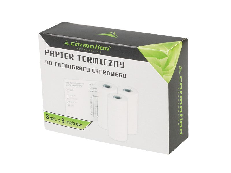Sada papiera do tachografu pre digitálny tachograf s 3 rolkami po 8 m