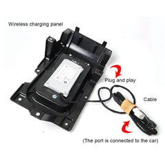 Toyota Tundra 2014-2021 Trådløs Mobiloplader med 15W Hurtigopladning