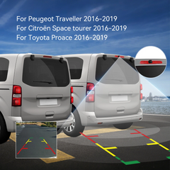 Cúvacia kamera Peugeot Traveller/Citroën SpaceTourer/Toyota Proace Verso 2016–2019 
