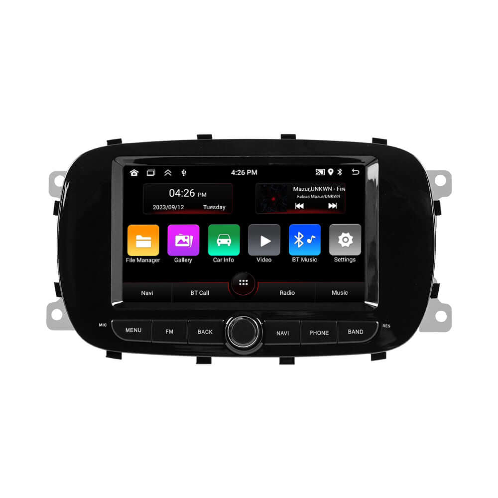 Fiat 500X 14-20 – 7" rádio s Apple CarPlay a Android Auto – Carmediaeurope.com