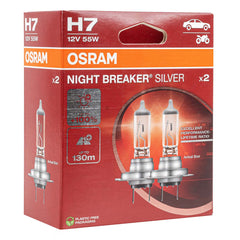 Halogénové žiarovky Osram H7 NIGHT BREAKER SILVER, 2 ks.