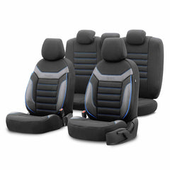 OTOM INDIVIDUAL 203 bilsædebetræk i sort og blå