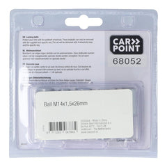 Uzamykateľné skrutky kolies Carpoint M14x1,5x26 mm s guľovým sedlom D 