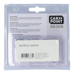 Uzamykateľné bezpečnostné skrutky kolies Carpoint M12x1,5x26 mm s guľovým dosadacím sedlom C 
