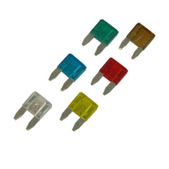 Carpoint mini ploché poistky, assortované 7,5–30 A, 6 ks. 