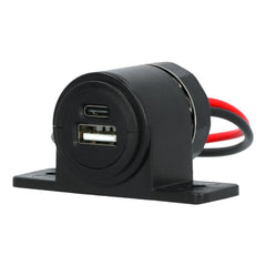 Carpoint montážna USB zásuvka USB-A + USB-C 12/24V 