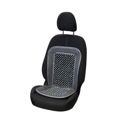 Carpoint sedacia podložka s drevenými korálkami Deluxe, sivá 