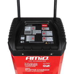 AMiO nabíjačka autobatérie so štartovacou pomocou 12/24 V – 40 A / 300 A 