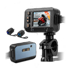 <h2>Motocyklová dashcam s prednou a zadnou kamerou IP65 vodotesná</h2> 