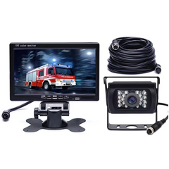 7" sada cúvacej kamery pre auto, nákladné vozidlo a dodávku – monitor + kamera (12V-24V) 