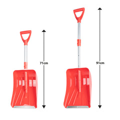 Teleskopická snehová lopata do auta – 71–91 cm s hliníkovou čepeľou 