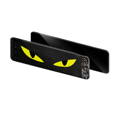 LED displej na okno – flexibilný matrix displej s Bluetooth (110×492 mm) so žltými očami.