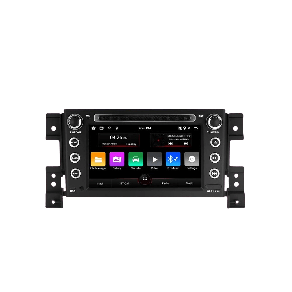 Suzuki Grand Vitara 05-15 - 7" rádio s Apple CarPlay a Android Auto, s dotykovou obrazovkou a fyzickými tlačidlami