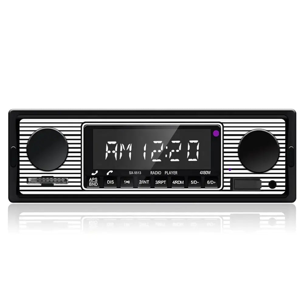 1 DIN autorádio s Bluetooth, USB a retro dizajnom – MP3 prehrávač 
