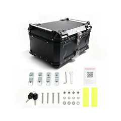 Motocyklový horný kufor 45 l – vodotesný úložný box s montážnou platňou 