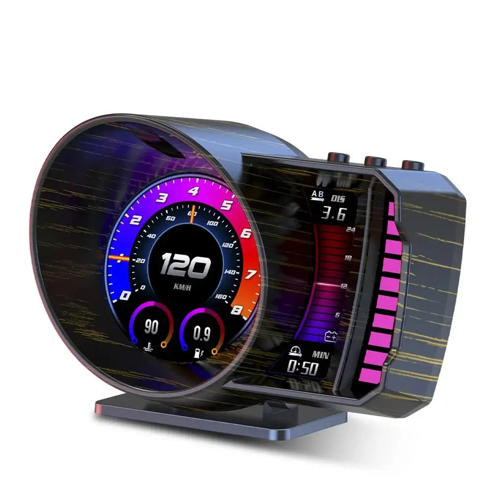 3,5" Head-Up Display (HUD) do auta – digitálny rýchlomer s OBD2 