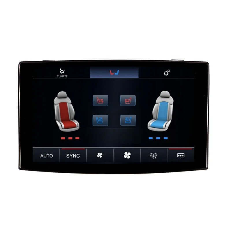Audi A8 D3 (2005–2010) – digitálny panel klimatizácie s LCD displejom 