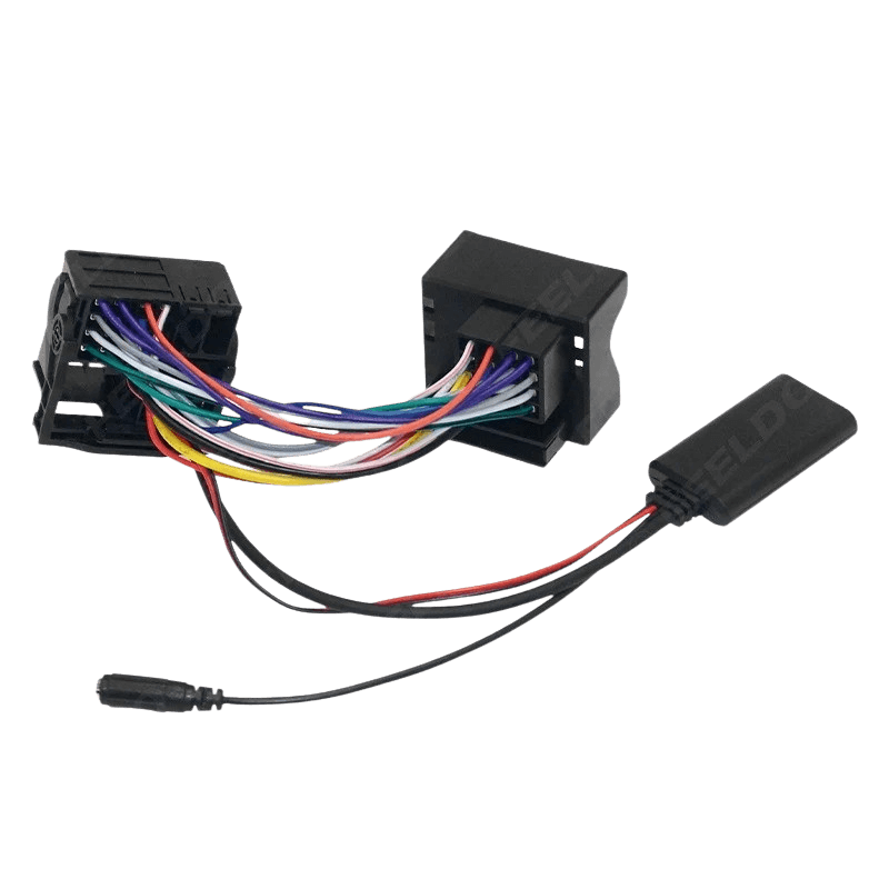 Bluetooth adaptér – Ford (Fiesta, Mondeo, Focus, Transit, Fusion atď.) kabelážne konektory pre lepšiu audio funkcionalitu.