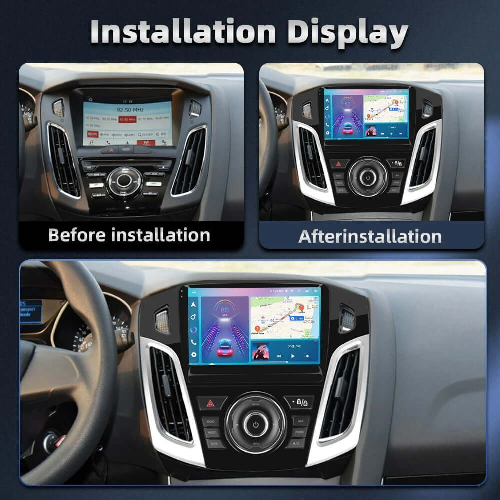 Ford Focus 11-18 - 9" Radio m. Apple CarPlay og Android Auto – Bilmedie.dk