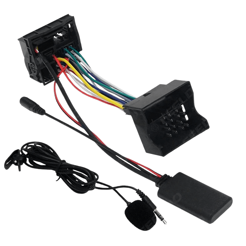 Bluetooth adaptér – Ford (Fiesta, Mondeo, Focus, Transit, Fusion atď.) montážne komponenty a kabeláž.