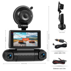 3" 2K dashcam so 4 kamerami – IPS displej, G-senzor a DVR záznam 