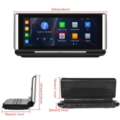Bezdrôtový Apple CarPlay & Android Auto výklopný displej – 6,86" prenosný displej 