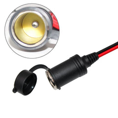 4-metrový predlžovací kábel do autozapaľovača 12V/24V – napájací kábel do auta s 15A poistkou 