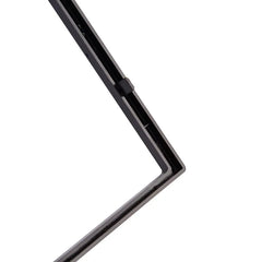 2 DIN montážny rámik pre autorádio – univerzálny čierny rám 188 x 166 mm 