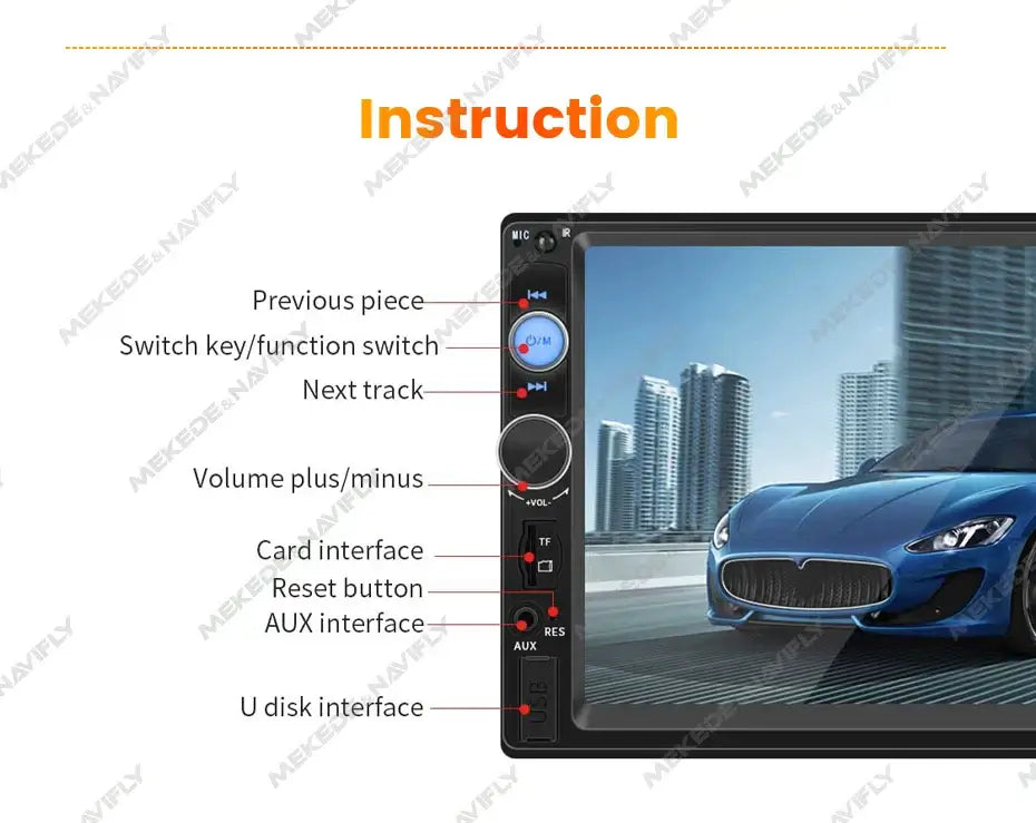 Univerzálne - 7" 2-DIN rádio s Apple CarPlay a Android Auto (káblové) – Carmediaeurope.com
