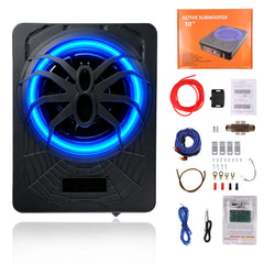 10" Aktívny slim subwoofer s RGB LED a Bluetooth aplikáciou – 1200 W Peak 