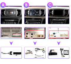 Kia Sportage 16-18 - 9" Radio m. Apple CarPlay og Android Auto – Bilmedie.dk