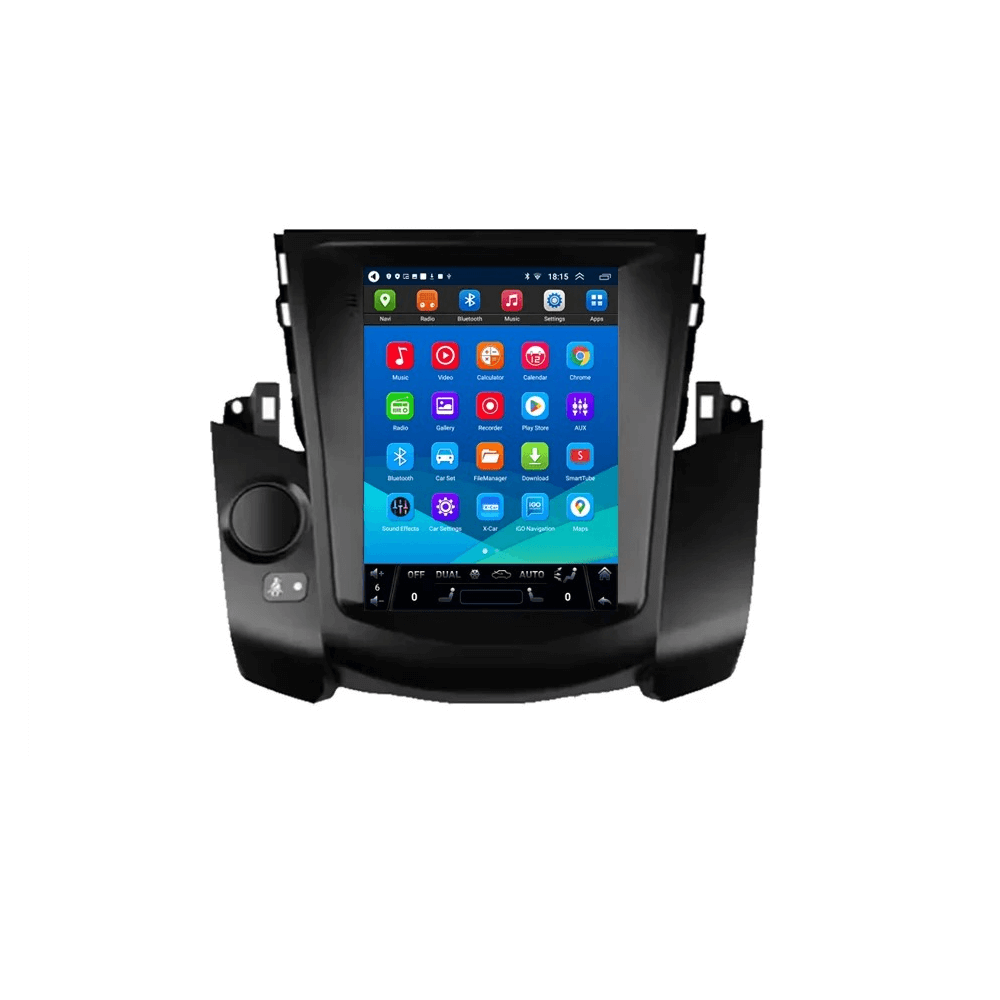 Toyota RAV4 09–13 – 9,7” Radio m. Apple CarPlay og Android Auto med touchscreen interface.