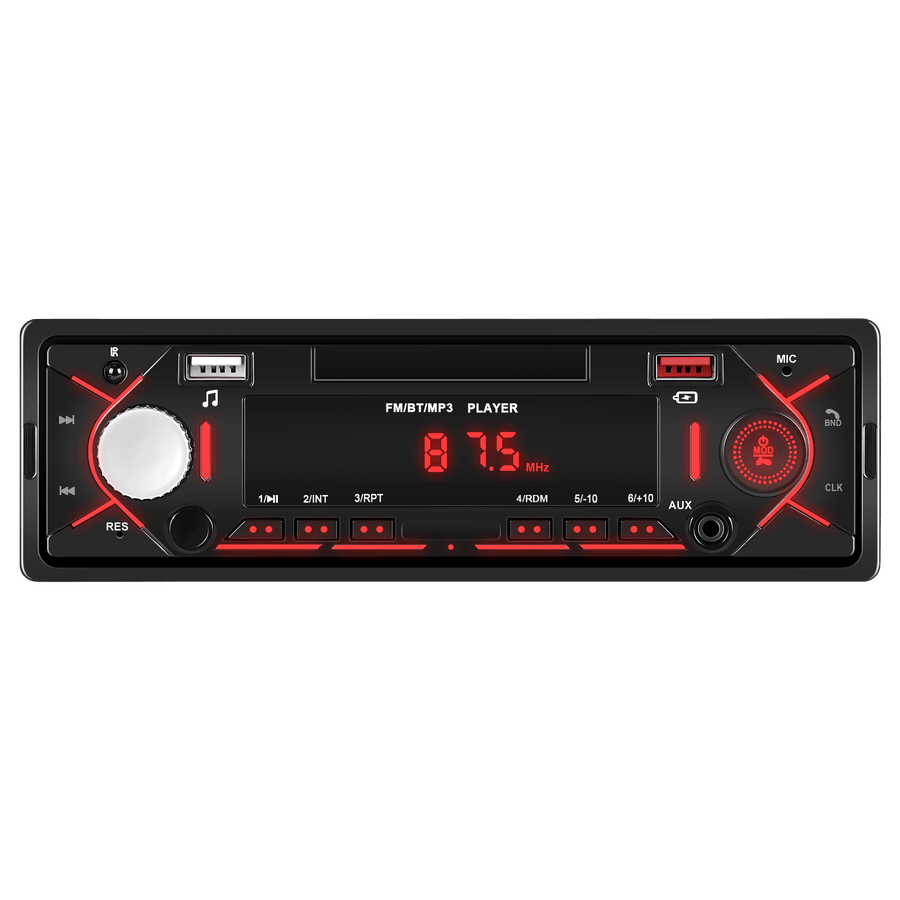 1-DIN autorádio s Bluetooth, FM a USB
                