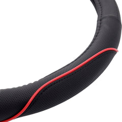 Poťah na volant pre volanty 36,8–39,4 cm v čierno-červenom prevedení